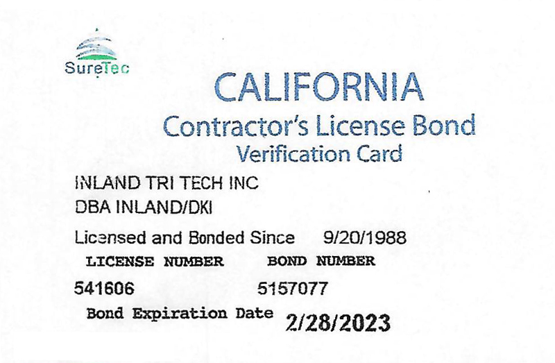 license bond